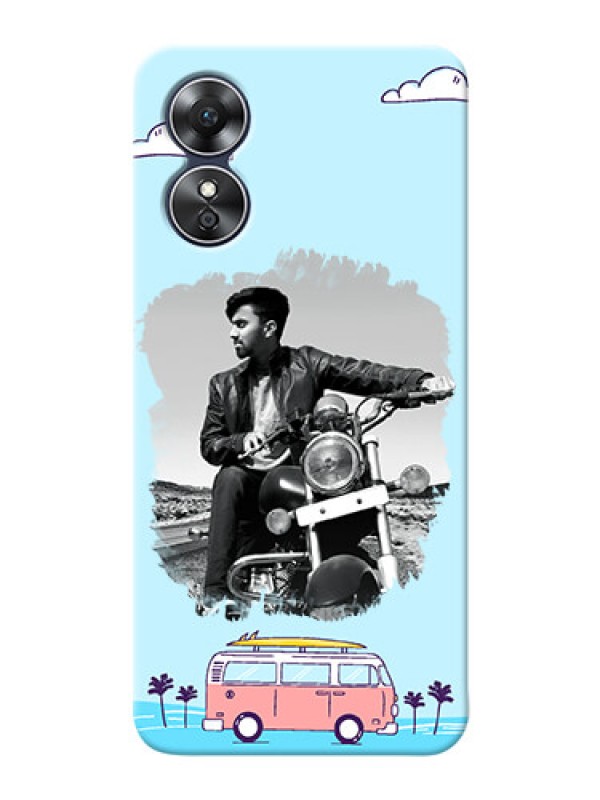Custom Oppo A17 Mobile Covers Online: Travel & Adventure Design