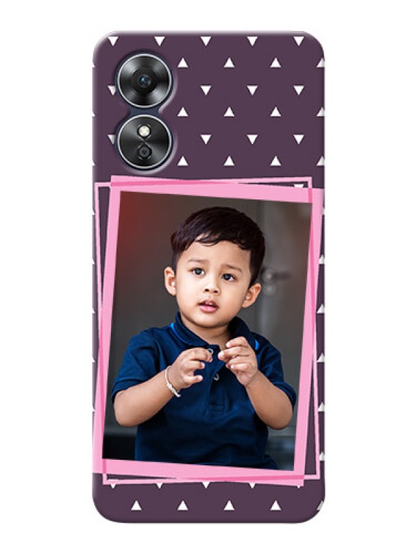 Custom Oppo A17 Phone Cases: Triangle Pattern Dotted Design