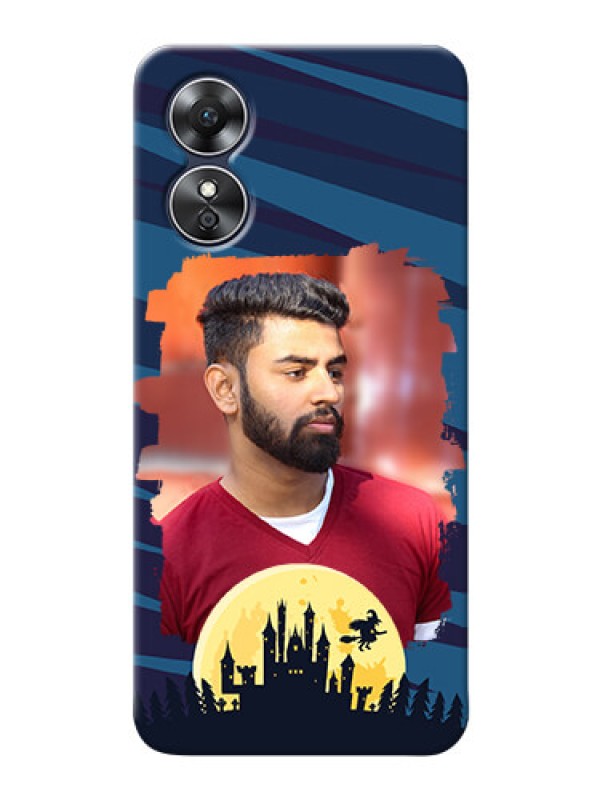 Custom Oppo A17 Back Covers: Halloween Witch Design 