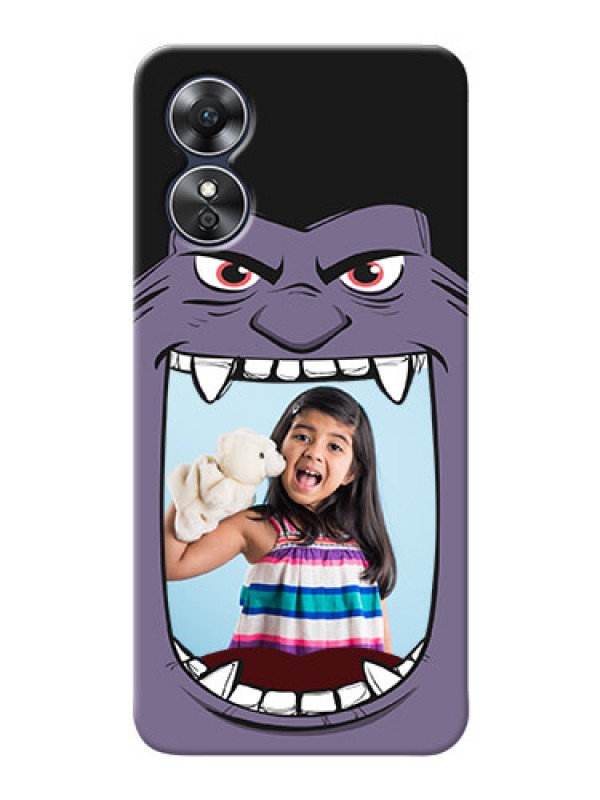 Custom Oppo A17 Personalised Phone Covers: Angry Monster Design