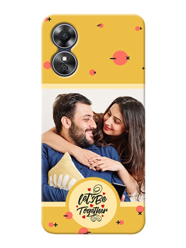 Custom Oppo A17 Back Covers: Lets be Together Design