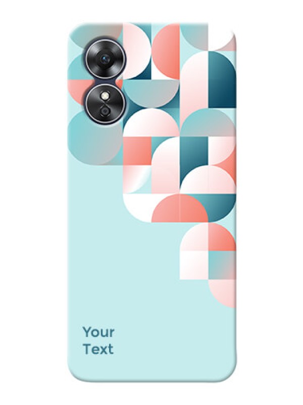 Custom Oppo A17 Back Covers: Stylish Semi-circle Pattern Design