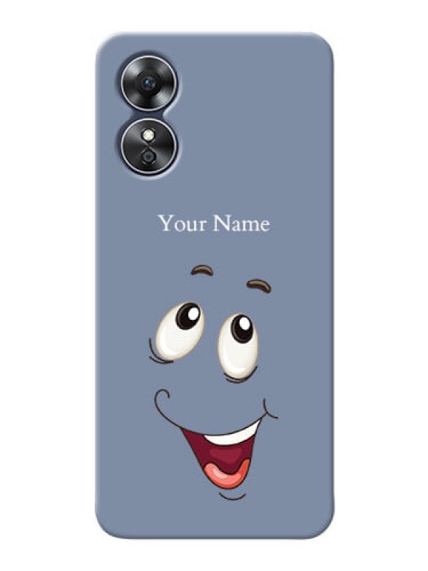 Custom Oppo A17 Phone Back Covers: Laughing Cartoon Face Design