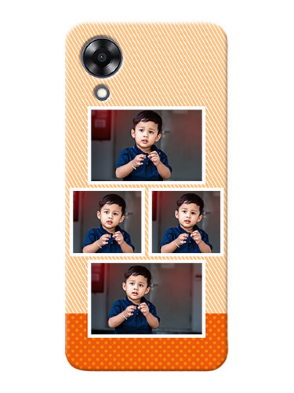 Custom Oppo A17k Mobile Back Covers: Bulk Photos Upload Design