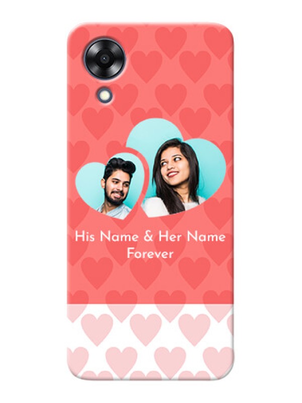 Custom Oppo A17k personalized phone covers: Couple Pic Upload Design
