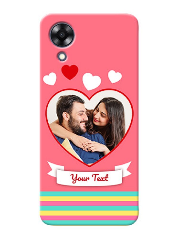 Custom Oppo A17k Personalised mobile covers: Love Doodle Design