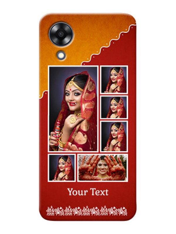 Custom Oppo A17k customized phone cases: Wedding Pic Upload Design