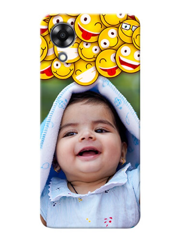 Custom Oppo A17k Custom Phone Cases with Smiley Emoji Design