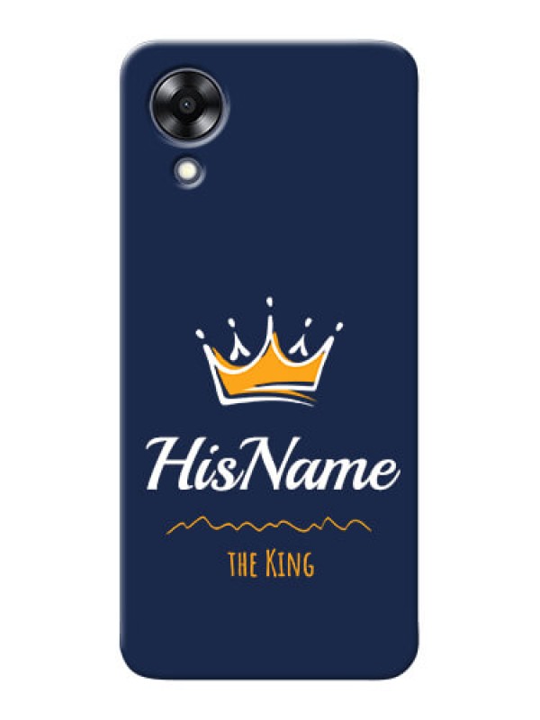 Custom Oppo A17k King Phone Case with Name