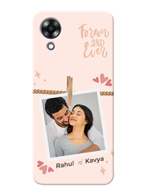 Custom Oppo A17K Phone Back Covers: Forever and ever love Design