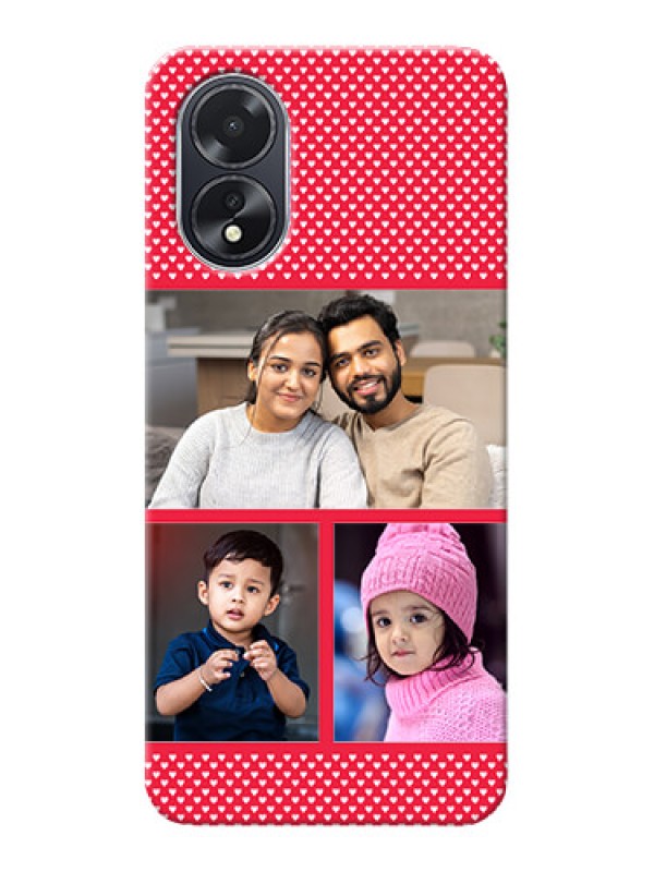 Custom Oppo A18 mobile back covers online: Bulk Pic Upload Design