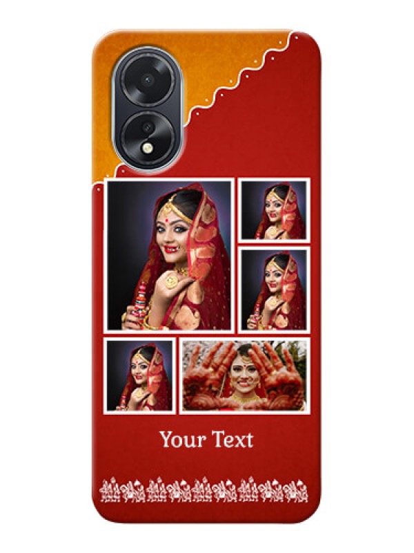 Custom Oppo A18 customized phone cases: Wedding Pic Upload Design
