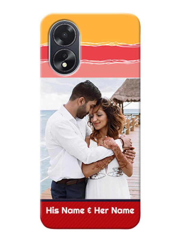 Custom Oppo A18 custom mobile phone covers: Colorful Case Design