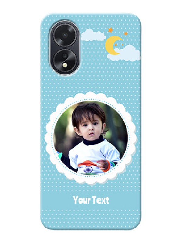 Custom Oppo A18 mobile cases online: violet Pattern Design