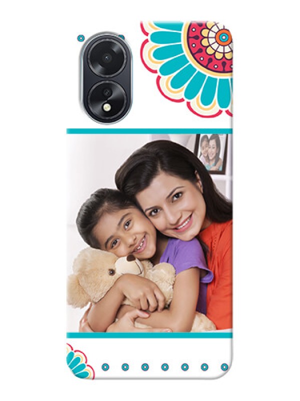 Custom Oppo A18 custom mobile phone cases: Flower Design