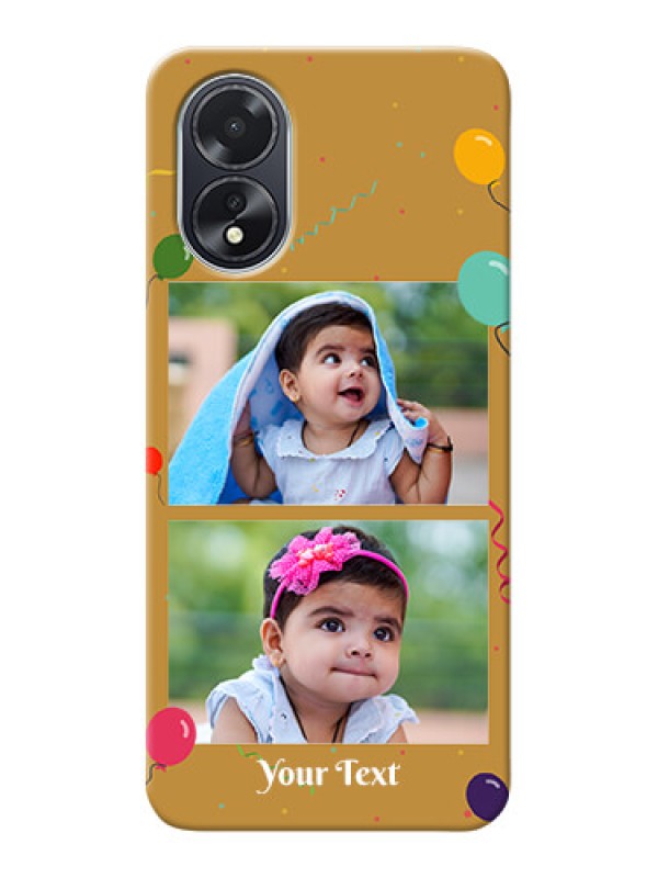 Custom Oppo A18 Phone Covers: Image Holder with Birthday Celebrations Design