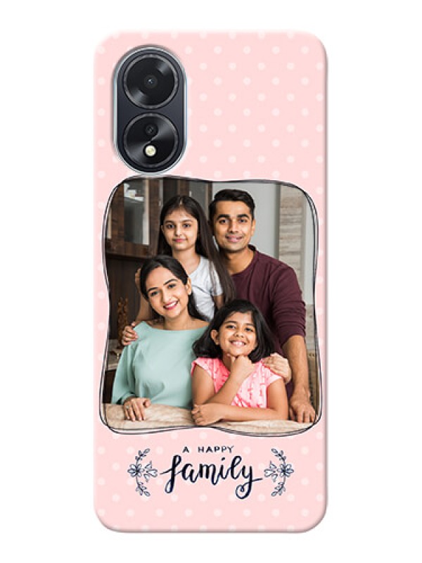 Custom Oppo A18 Personalized Phone Cases: Family with Dots Design