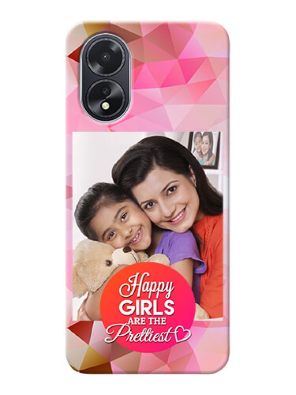 Custom Oppo A18 Personalized Phone Covers: Abstract Triangle Design