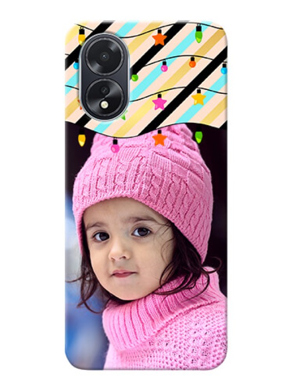 Custom Oppo A18 Personalized Mobile Covers: Lights Hanging Design