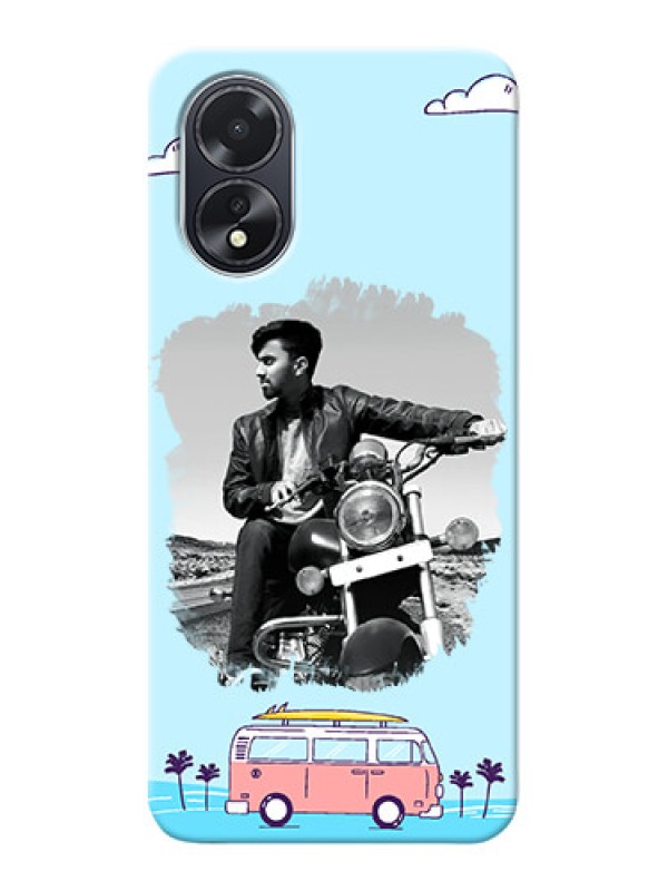 Custom Oppo A18 Mobile Covers Online: Travel & Adventure Design