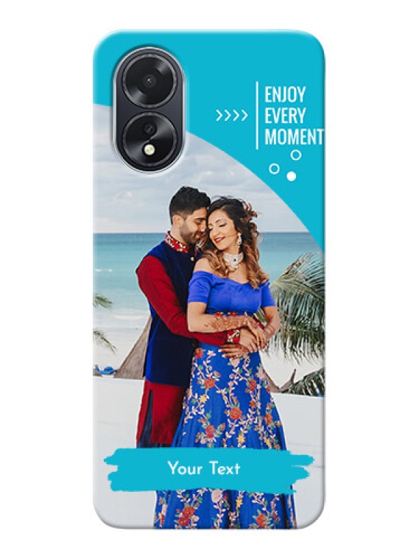 Custom Oppo A18 Personalized Phone Covers: Happy Moment Design
