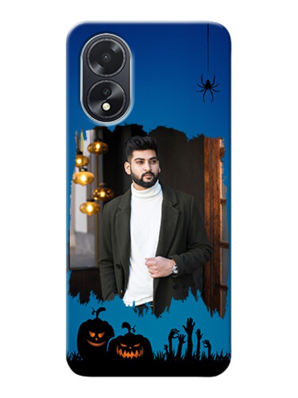 Custom Oppo A18 mobile cases online with pro Halloween design
