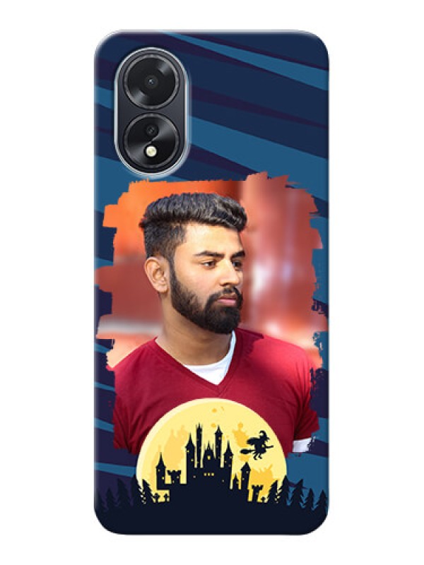 Custom Oppo A18 Back Covers: Halloween Witch Design