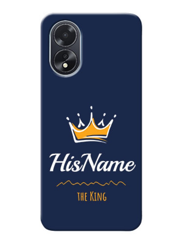 Custom Oppo A18 King Phone Case with Name