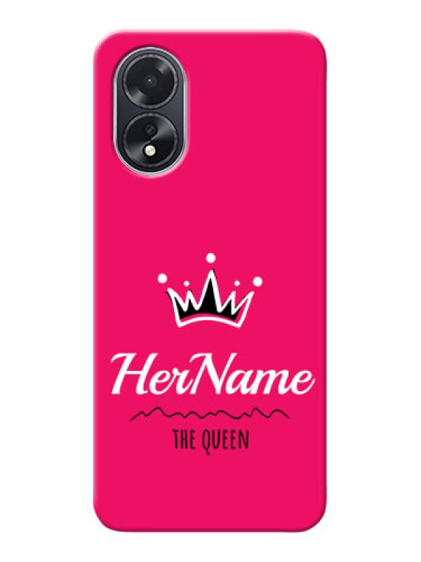 Custom Oppo A18 Queen Phone Case with Name