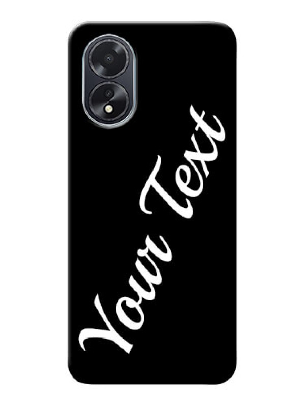 Custom Oppo A18 Custom Mobile Cover with Your Name