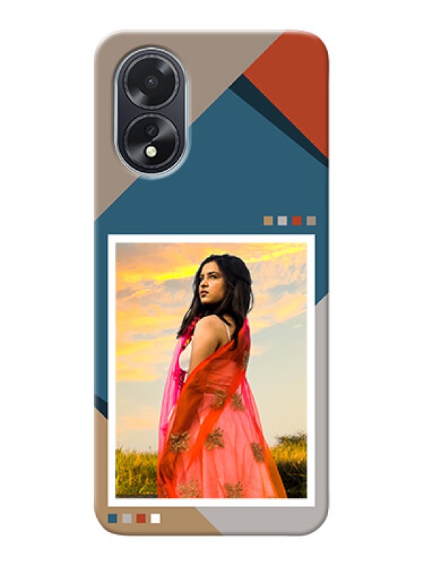 Custom Oppo A18 Personalized Phone Case with Retro color pallet Design