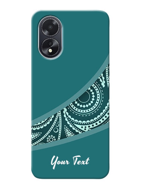 Custom Oppo A18 Photo Printing on Case with semi visible floral Design