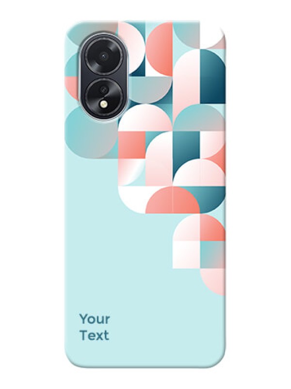 Custom Oppo A18 Custom Phone Case with Stylish Semiwithcircle Pattern Design