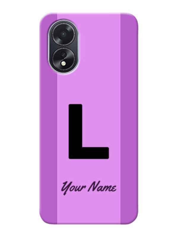 Custom Oppo A18 Custom Phone Case with Tricolor custom text Design