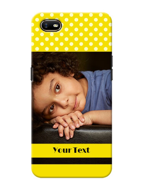 Custom Oppo A1K Custom Mobile Covers: Bright Yellow Case Design