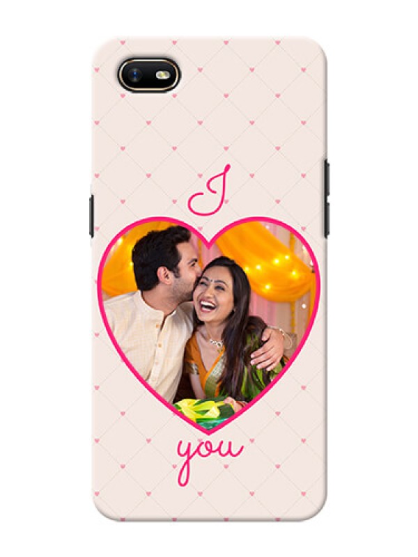 Custom Oppo A1K Personalized Mobile Covers: Heart Shape Design