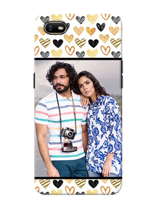 Custom Oppo A1K Personalized Mobile Cases: Love Symbol Design