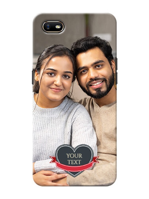 Custom Oppo A1K mobile back covers online: Just Married Couple Design