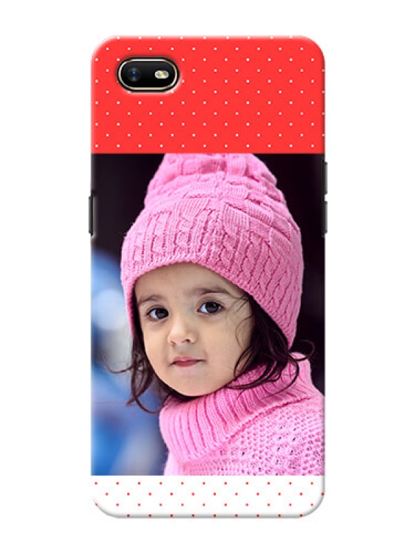 Custom Oppo A1K personalised phone covers: Red Pattern Design