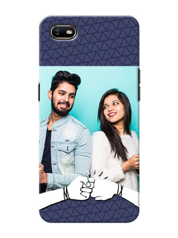Custom Oppo A1K Mobile Covers Online with Best Friends Design  