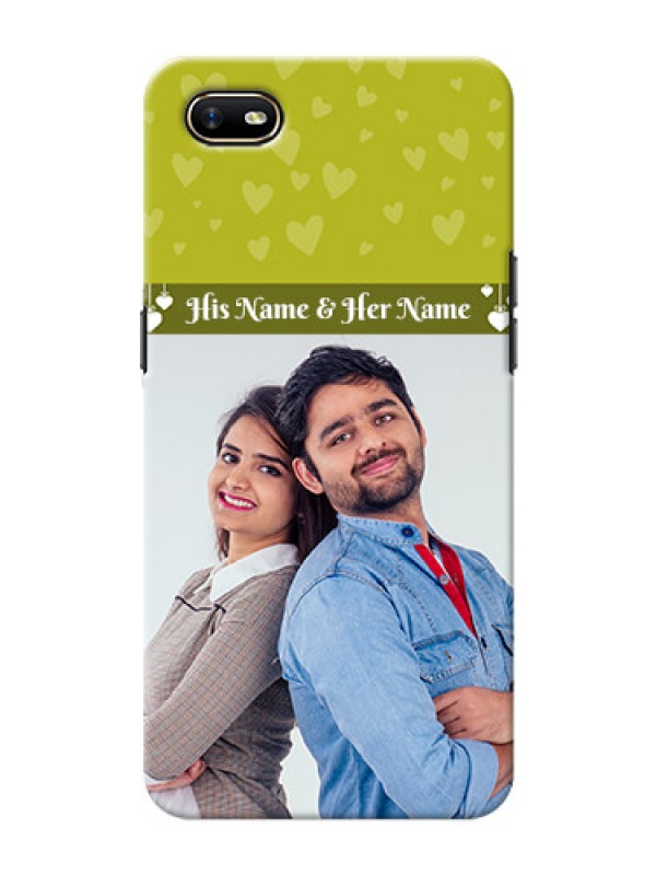 Custom Oppo A1K custom mobile covers: You & Me Heart Design