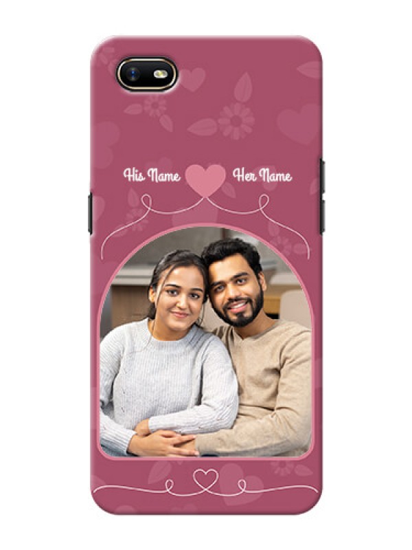 Custom Oppo A1K mobile phone covers: Love Floral Design