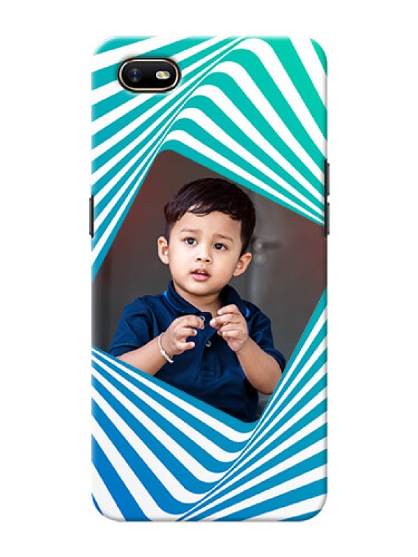Custom Oppo A1K Personalised Mobile Covers: Abstract Spiral Design
