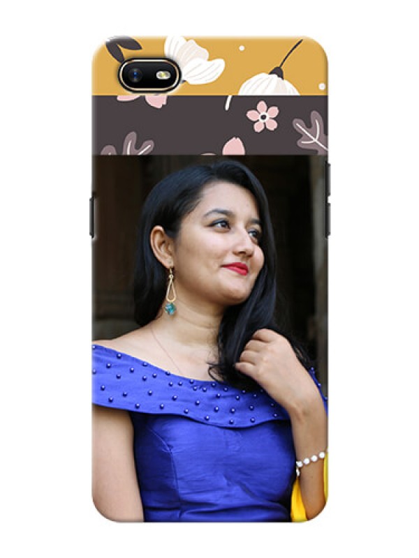 Custom Oppo A1K mobile cases online: Stylish Floral Design