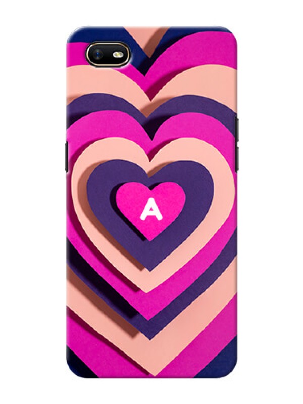 Custom Oppo A1K Custom Mobile Case with Cute Heart Pattern Design