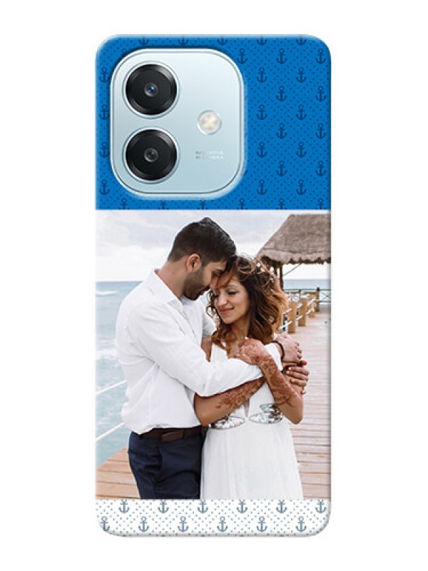 Custom Oppo A3 5G Mobile Phone Covers: Blue Anchors Design