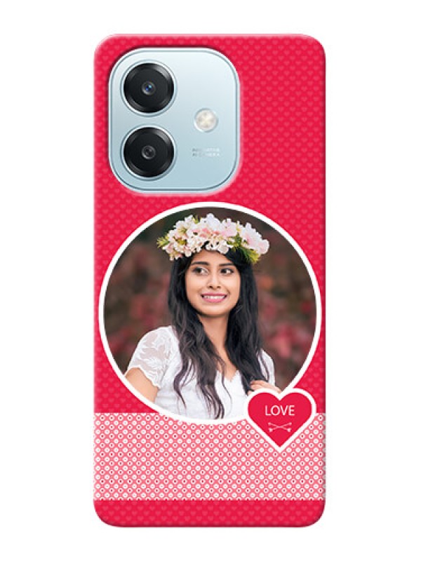 Custom Oppo A3 5G Mobile Covers Online: Pink Pattern Design