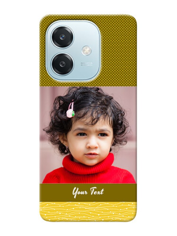 Custom Oppo A3 5G custom mobile back covers: Simple Green Color Design