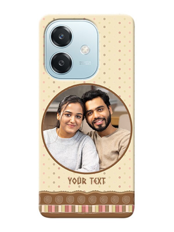 Custom Oppo A3 5G Mobile Cases: Brown Dotted Mobile Case Design