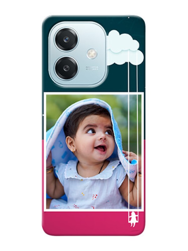 Custom Oppo A3 5G custom phone covers: Cute Girl with Cloud Design